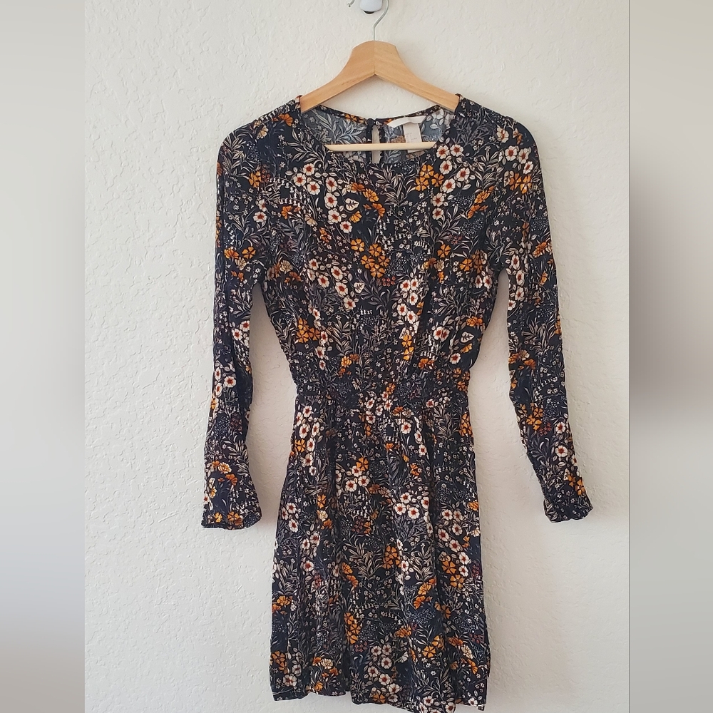 H&M Floral Long Sleeve Dress